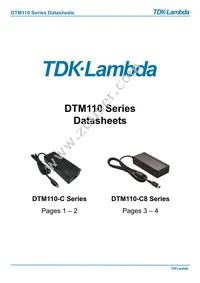 DTM110PW480C8 Datasheet Cover