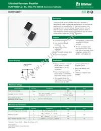 DURF1030CT Datasheet Cover