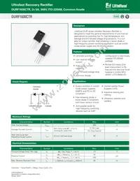 DURF1030CTR Datasheet Cover