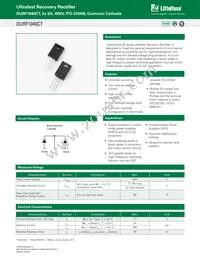 DURF1040CT Datasheet Cover