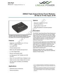 DW025ACL-M Datasheet Cover
