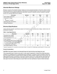 DW025ACL-M Datasheet Page 2