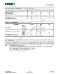 DXT13003DK-13 Datasheet Page 2