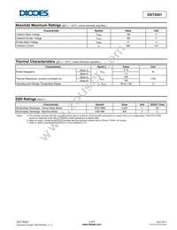 DXT5551-13 Datasheet Page 2