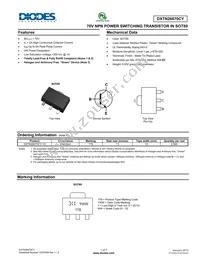 DXTN26070CY-13 Datasheet Cover