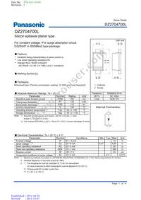 DZ2704700L Datasheet Cover