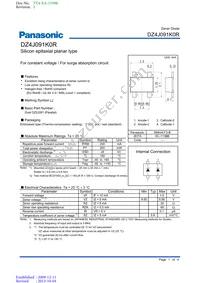 DZ4J091K0R Datasheet Cover