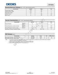 DZTA42Q-13 Datasheet Page 2