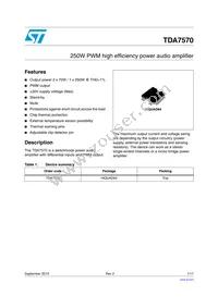 E-TDA7570 Datasheet Cover