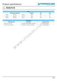 E13/7/4-3F36-G200 Datasheet Page 2