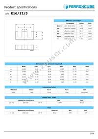 E16/12/5-3C92-G200 Datasheet Cover