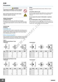 E2B-M18KN16-M1-B2 Datasheet Page 20