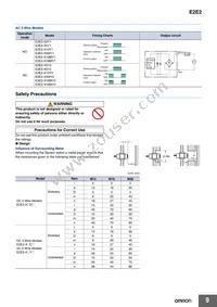 E2E2-X10C1 5M Datasheet Page 9