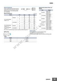 E2E2-X10C1 5M Datasheet Page 10