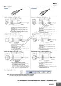 E2E2-X10C1 5M Datasheet Page 11