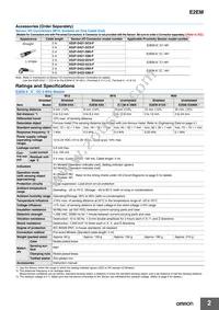 E2EM-X30MX1-M1J 0.3M Datasheet Page 2