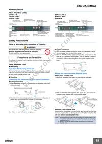 E3X-DA41-S 5M Datasheet Page 15