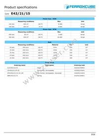 E42/21/15-3C95-G500 Datasheet Page 2