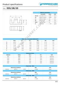 E55/28/25-3C95-G2000 Datasheet Cover