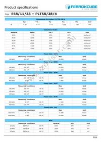 E58/11/38-3C95-A630-P Datasheet Page 2