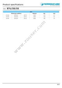 E71/33/32-3C95-G2000 Datasheet Page 2