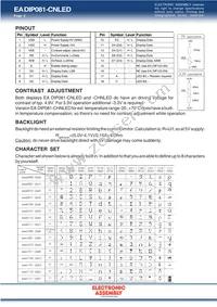 EA DIP081-CHNLED Datasheet Page 2