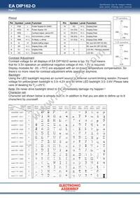 EA DIP162J-DN3LW Datasheet Page 2