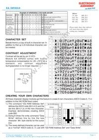 EA DIP203B-6NLW Datasheet Page 3