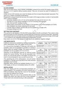 EA DOGM163E-A Datasheet Page 2