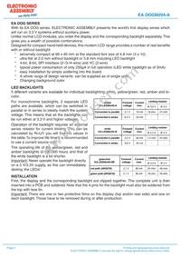 EA DOGM204B-A Datasheet Page 2