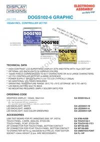 EA DOGS102B-6 Datasheet Cover