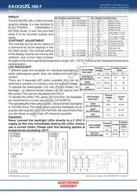 EA DOGXL160L-7 Datasheet Page 2