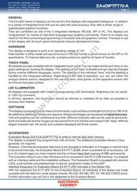 EA EDIPTFT70-ATC Datasheet Page 3