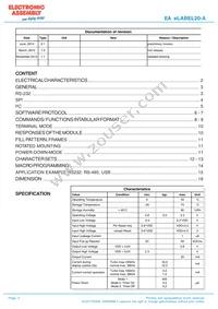 EA ELABEL20-A Datasheet Page 2