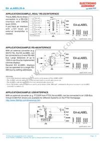 EA ELABEL20-A Datasheet Page 15