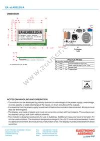 EA ELABEL20-A Datasheet Page 16