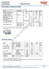 EA OLEDL128-6GGA Datasheet Page 8