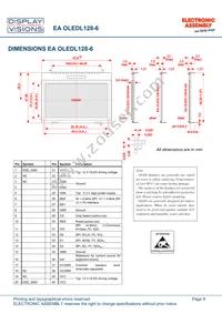 EA OLEDL128-6GGA Datasheet Page 9