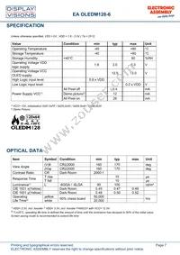 EA OLEDM128-6LWA Datasheet Page 7