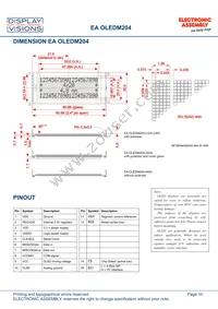 EA OLEDM204-GGA Datasheet Page 10