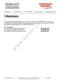 EA TFT035-32ANN Datasheet Page 3