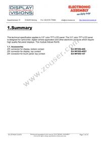 EA TFT035-32ATS Datasheet Page 3