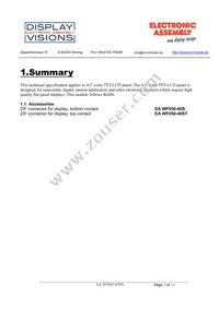 EA TFT043-42ANN Datasheet Page 3