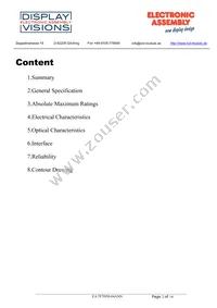 EA TFT050-84ANN Datasheet Page 2