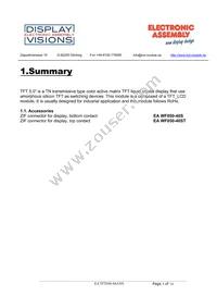 EA TFT050-84ANN Datasheet Page 3