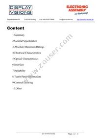 EA TFT050-84ATS Datasheet Page 2