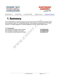 EA TFT050-84ATS Datasheet Page 3