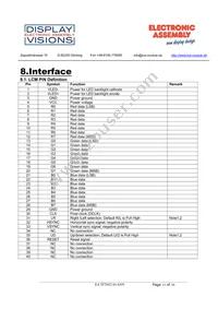 EA TFT052-41ANN Datasheet Page 11