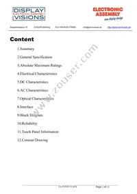 EA TFT057-32ATS Datasheet Page 2