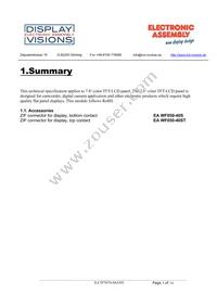 EA TFT070-84ANN Datasheet Page 3
